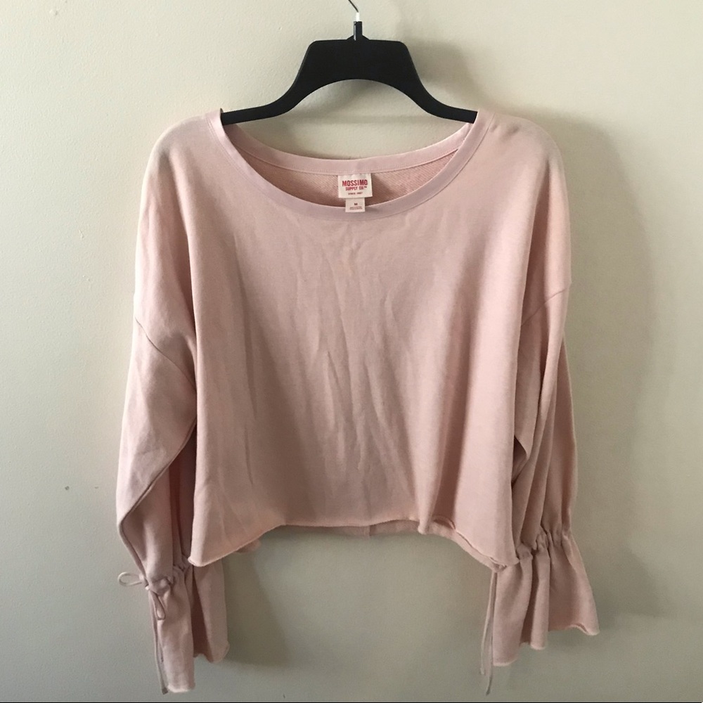 Blush Pink Crop Pullover